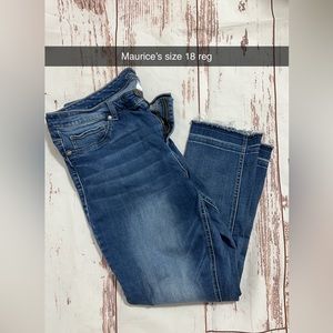 Maurice’s jeans. About low calf length
